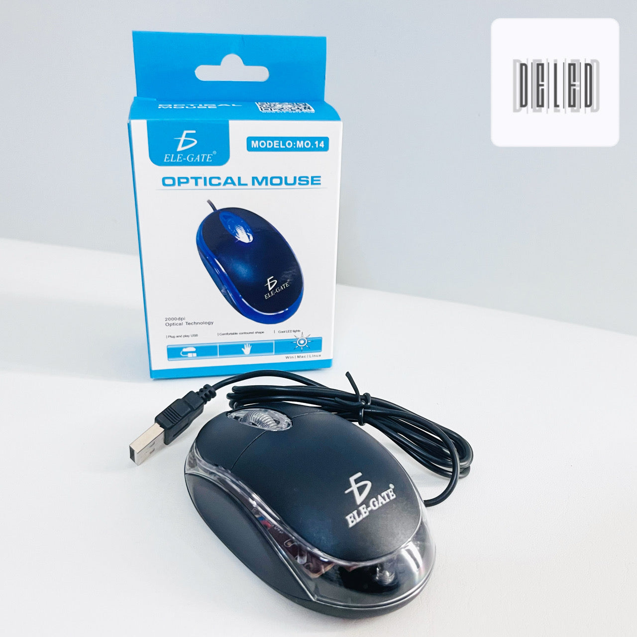 Mouse / Ratón Mini Alámbrico USB Alta Precisión ELE-GATE MO.14