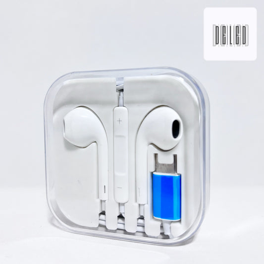 Audífonos Auriculares Manos Libres Entrada Tipo C USB-C DELED ATC-01