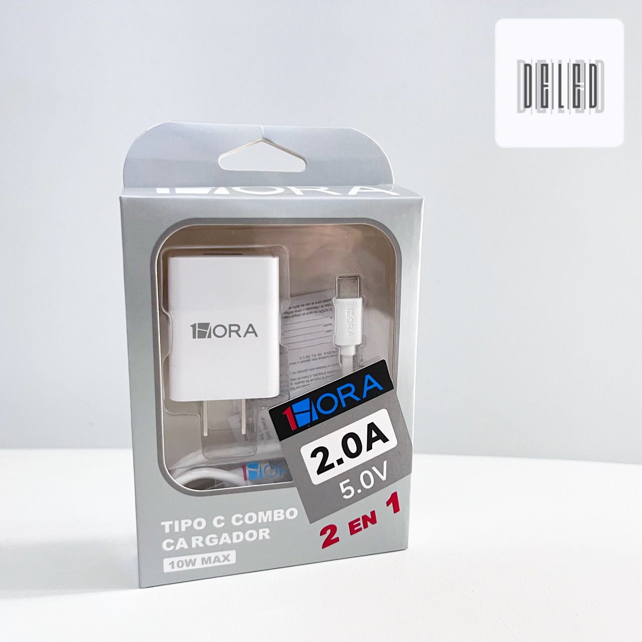 Cargador Completo con Cable USB Tipo C 2.0A 1HORA GAR080