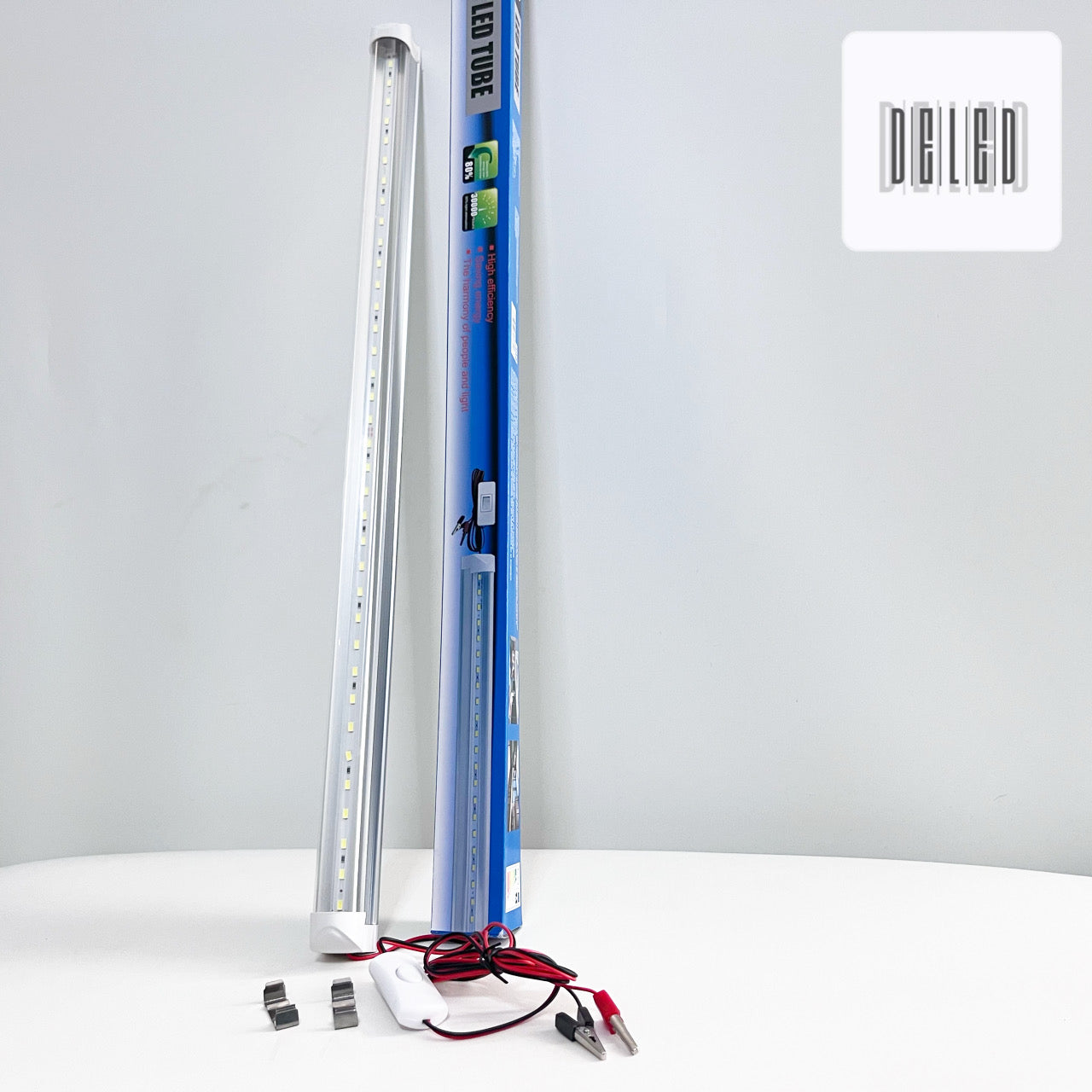 Barra LED / Lámpara LED de Emergencia 12v con Pinzas Caimán 9w 60cm GOODWILL 21622