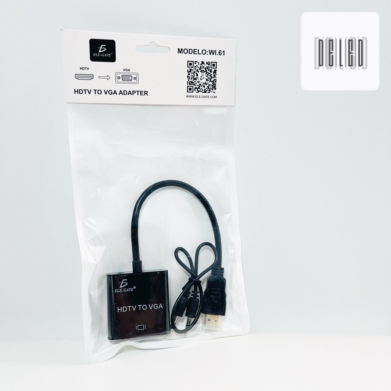 Adaptador HDMI a VGA / Convertidor HDMI a VGA de Video ELE-GATE WI.61