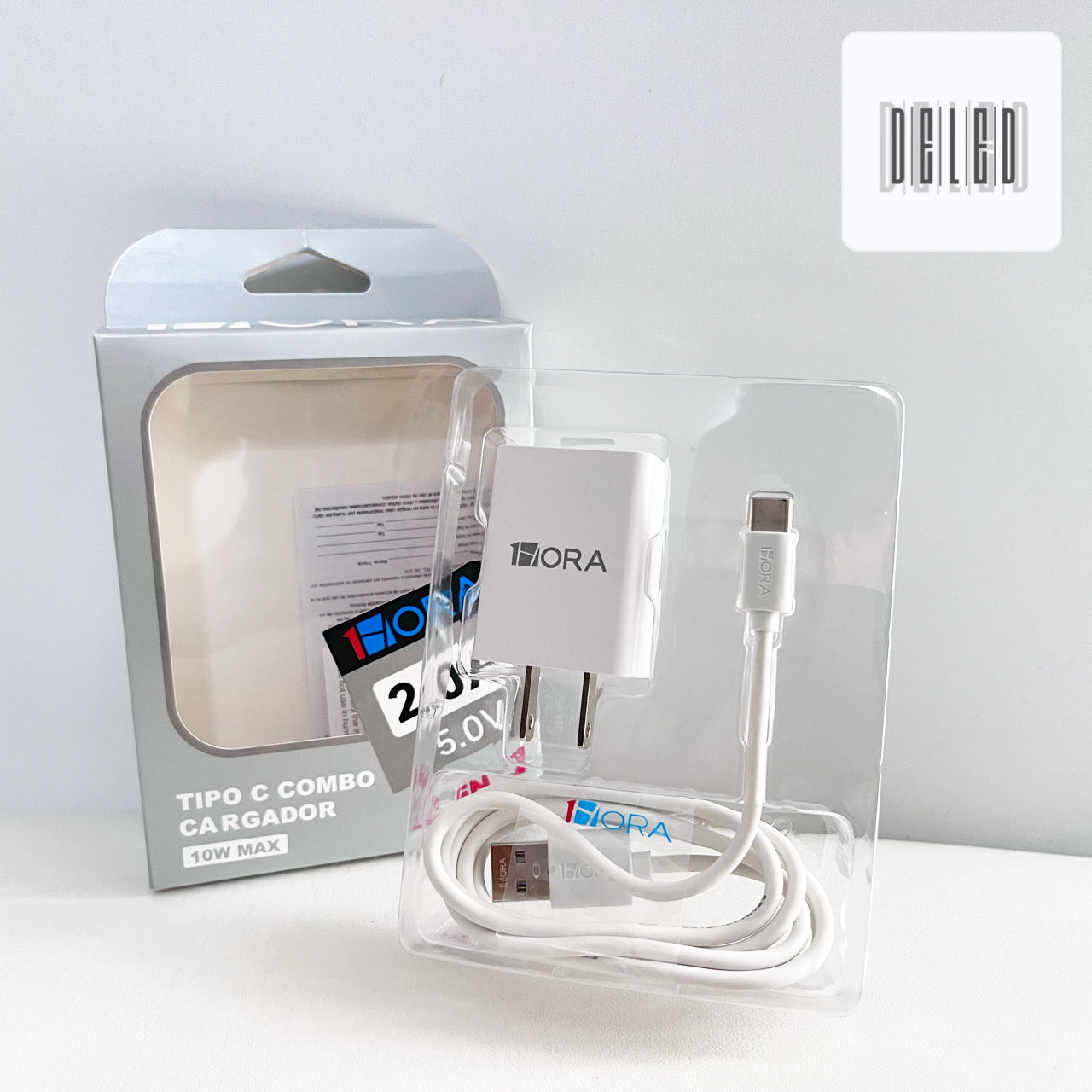 Cargador Completo con Cable USB Tipo C 2.0A 1HORA GAR080