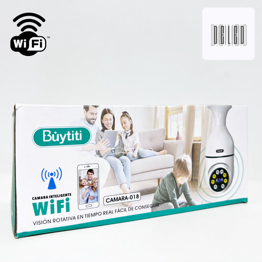 Cámara Inalámbrica WiFi 360° con Conexión de Foco E27 BUYTITI CAMARA-018