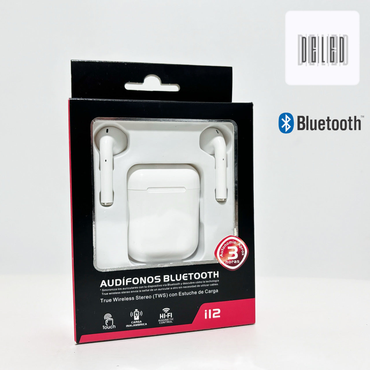 Audífonos Inalámbricos Bluetooth Recargables i12 5.0 TWS LINK BITS I12