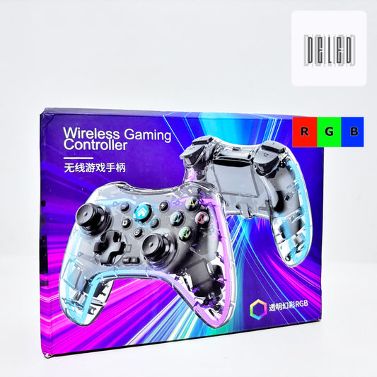 Control Joystick / Mando Joystick Inalámbrico Recargable con Luz RGB DELED CRGB-01