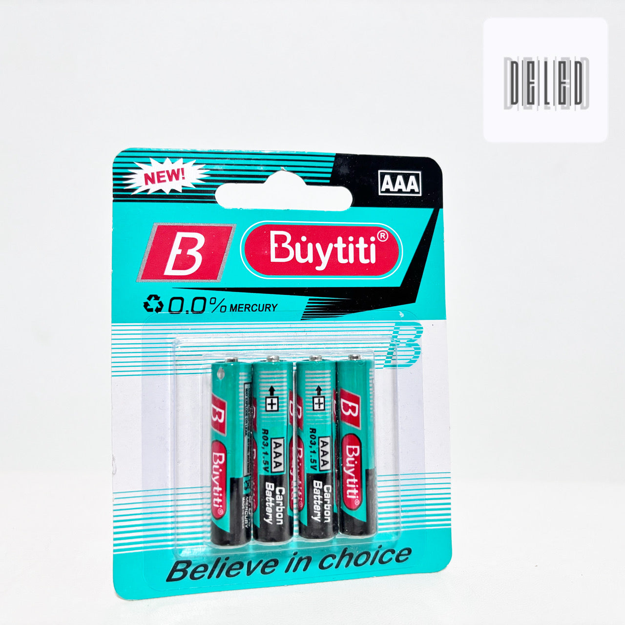 Baterías de Carbón AAA / Pilas de Carbón AAA Blister con 4 Piezas BUYTITI IDC-7AAA