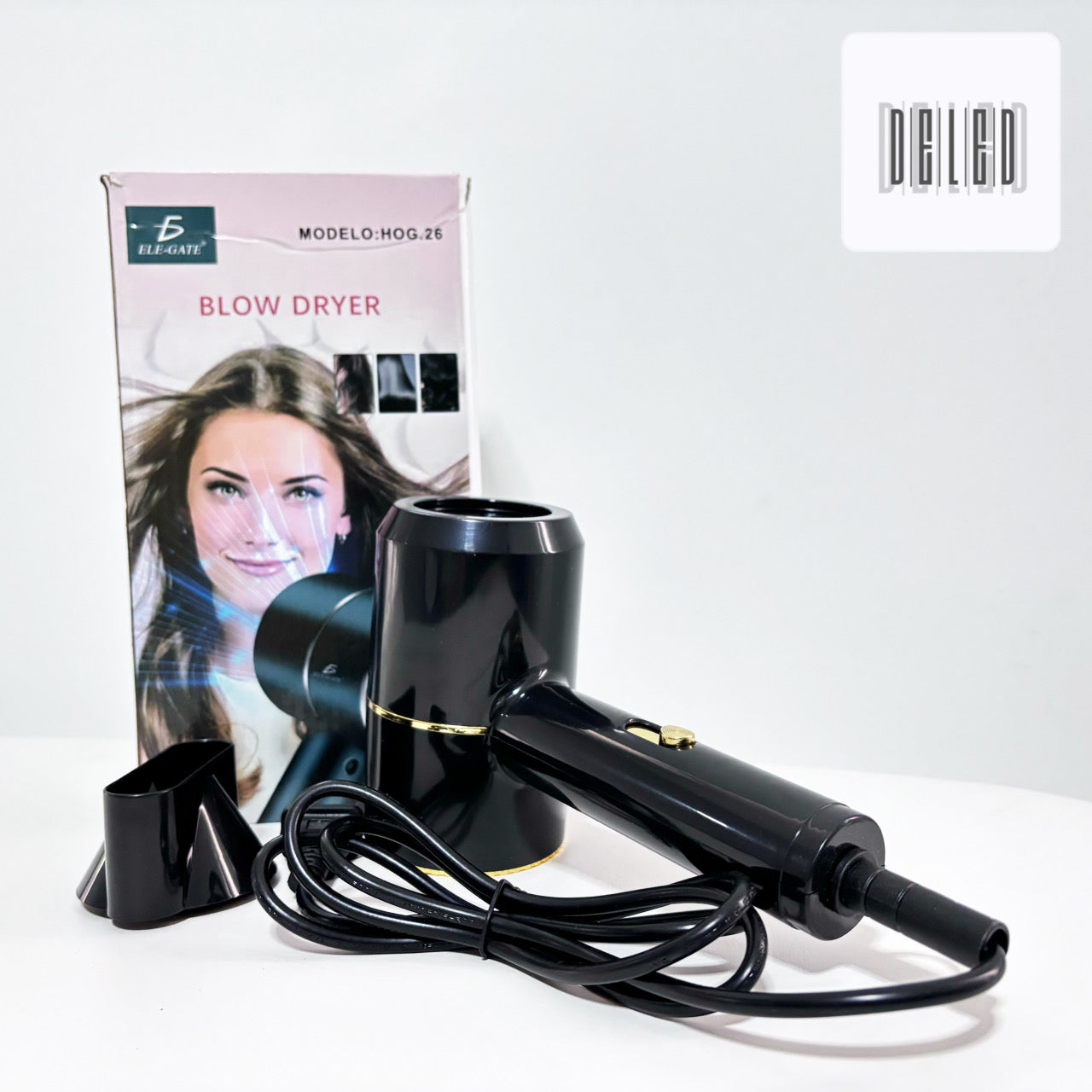 Secadora para Cabello Eléctrica con Adaptador Difusor ELE-GATE HOG.26