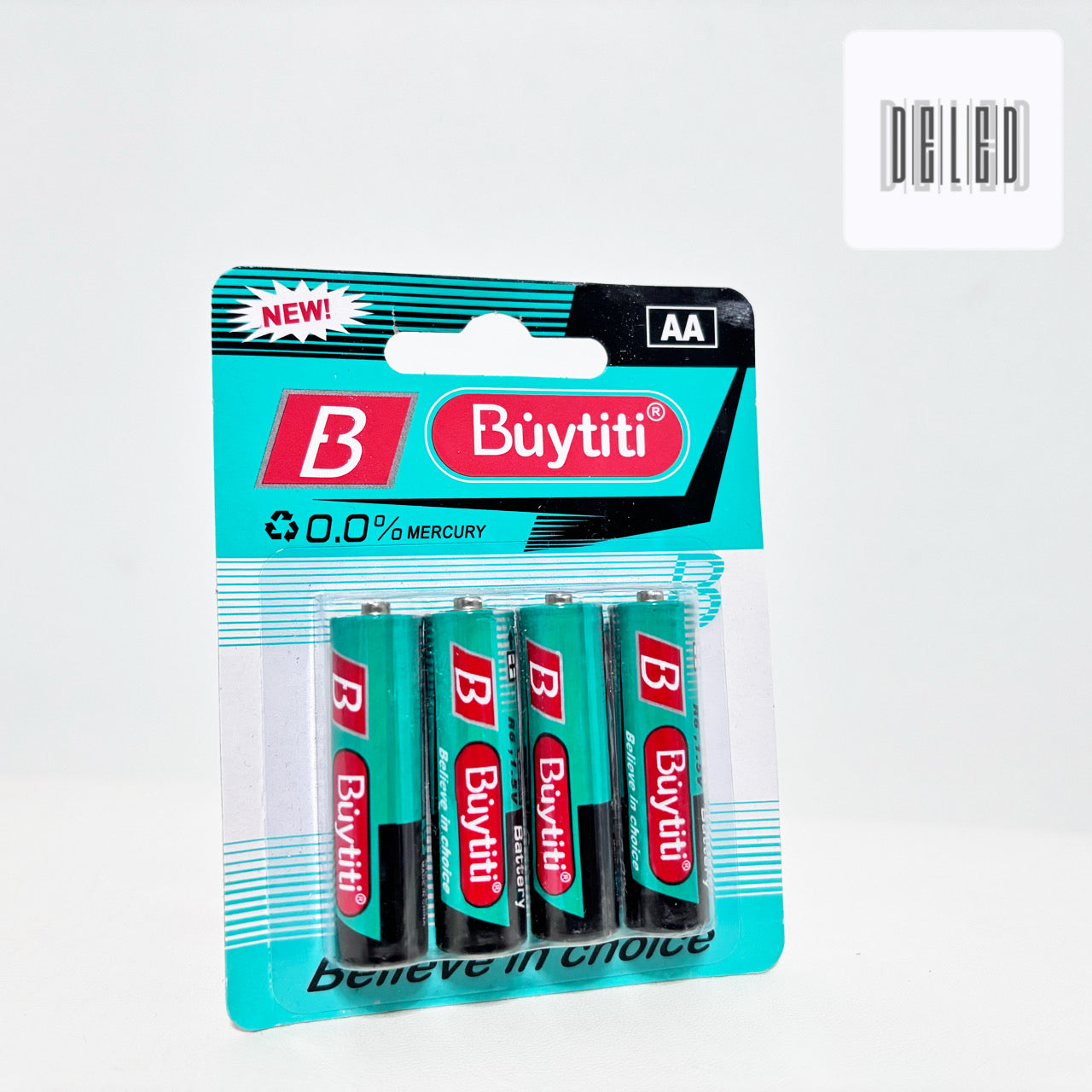 Baterías de Carbón AA / Pilas de Carbón AA Blister con 4 Piezas BUYTITI IDC-5AA