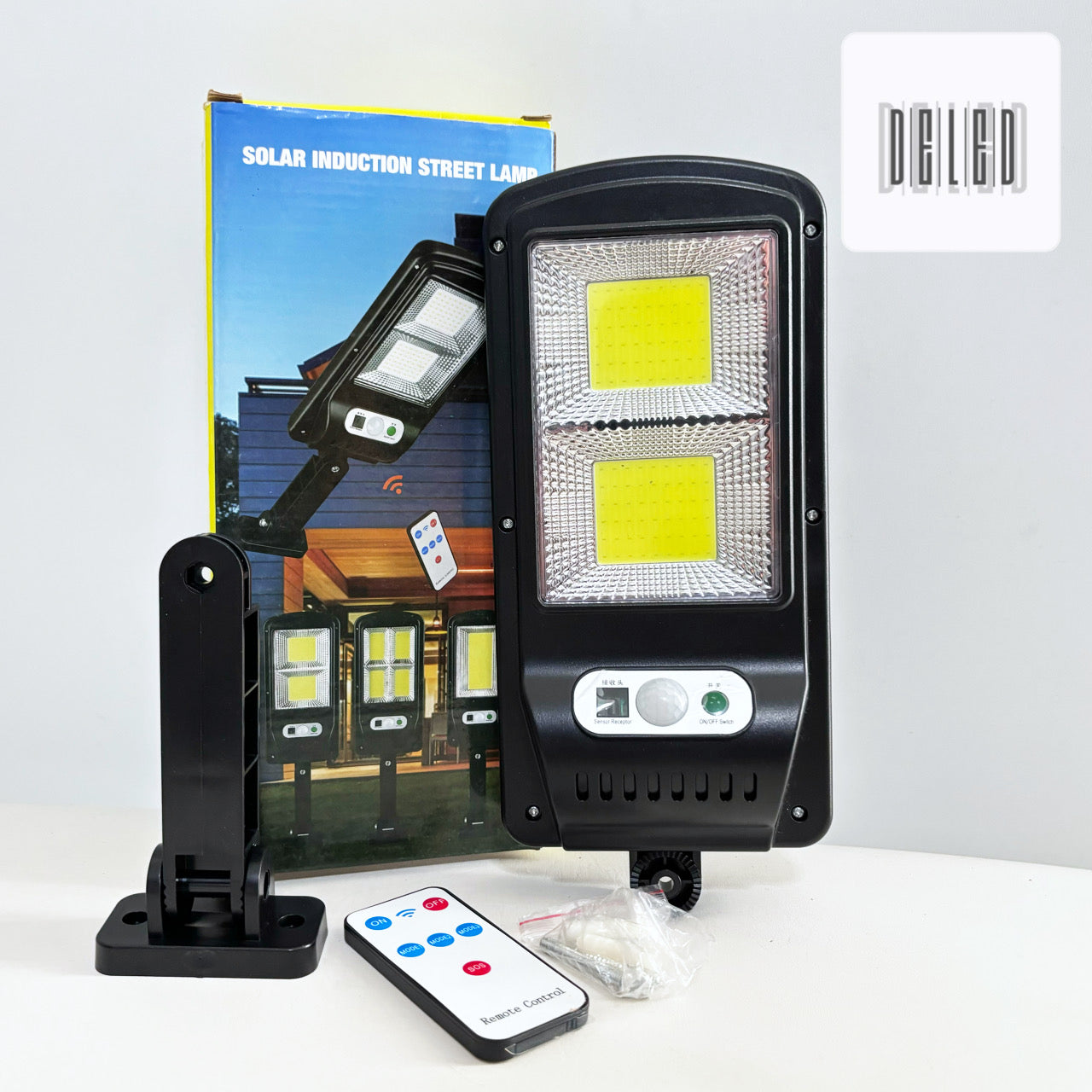 Lámpara LED / Luminaria LED Solar 30w con Sensor de Movimiento y Control INDUCTION STREET LAMP 2120