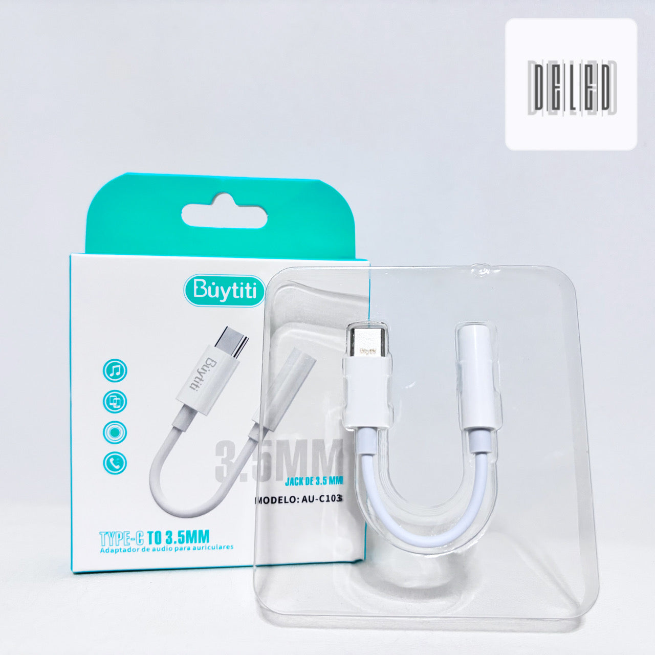 Adaptador para Audifonos Tipo C a Auxiliar Jack 3.5mm BUYTITI AUC-103