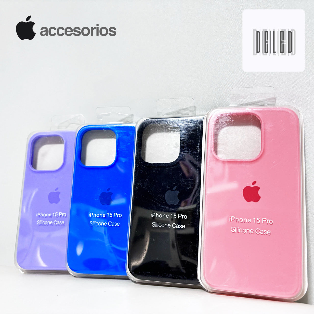 Funda de Silicón / Case de Silicón para iPhone 15 Pro Calidad Original APPLE