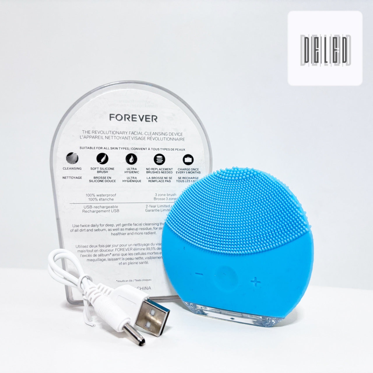 Limpiador Facial / Cepillo Facial Electrónico Recargable Estilo Foreo FOREVER