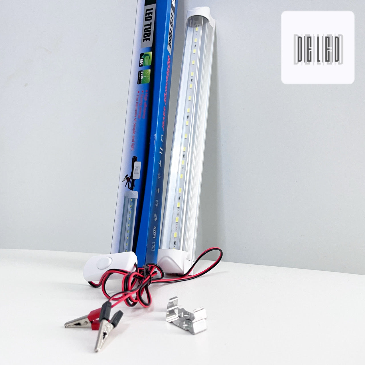 Barra LED / Lámpara LED de Emergencia 12v con Pinzas Caimán 5w 30cm GOODWILL 21621