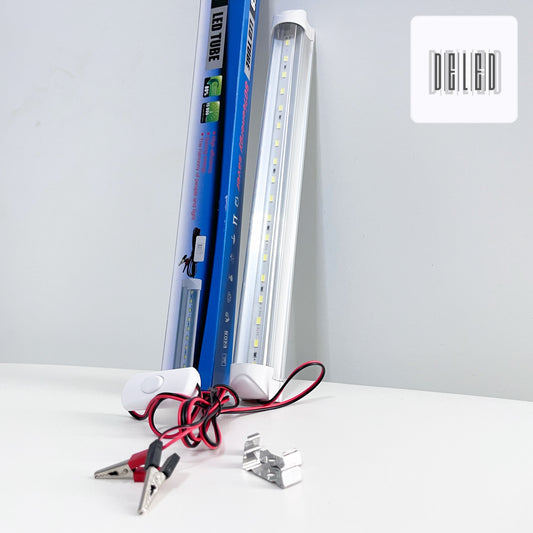 Barra LED / Lámpara LED de Emergencia 12v con Pinzas Caimán 5w 30cm GOODWILL 21621