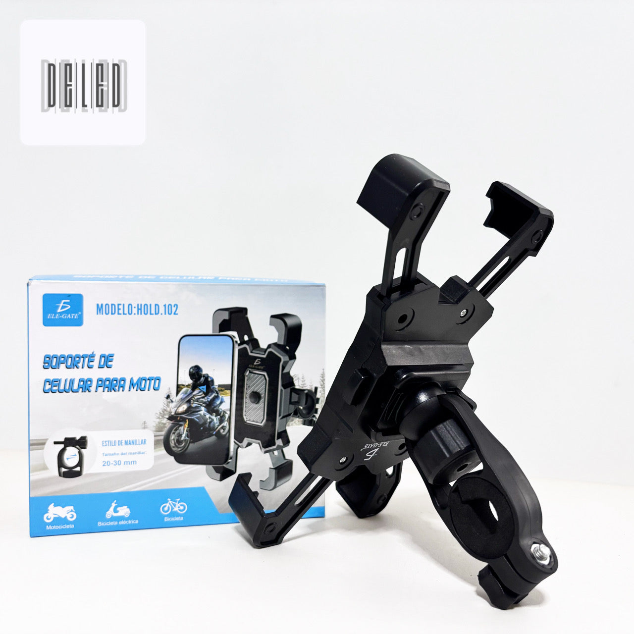 Soporte de Celular para Motocicleta / Bicicleta Manubrio Ajustable ELE-GATE HOLD.102
