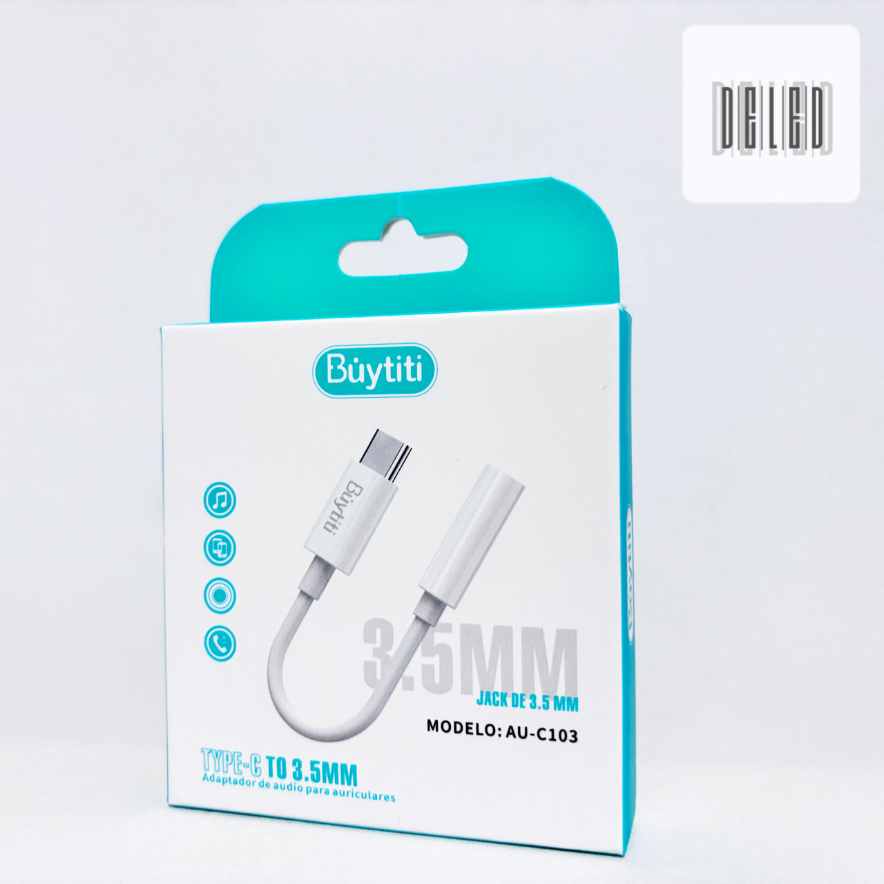 Adaptador para Audifonos Tipo C a Auxiliar Jack 3.5mm BUYTITI AUC-103