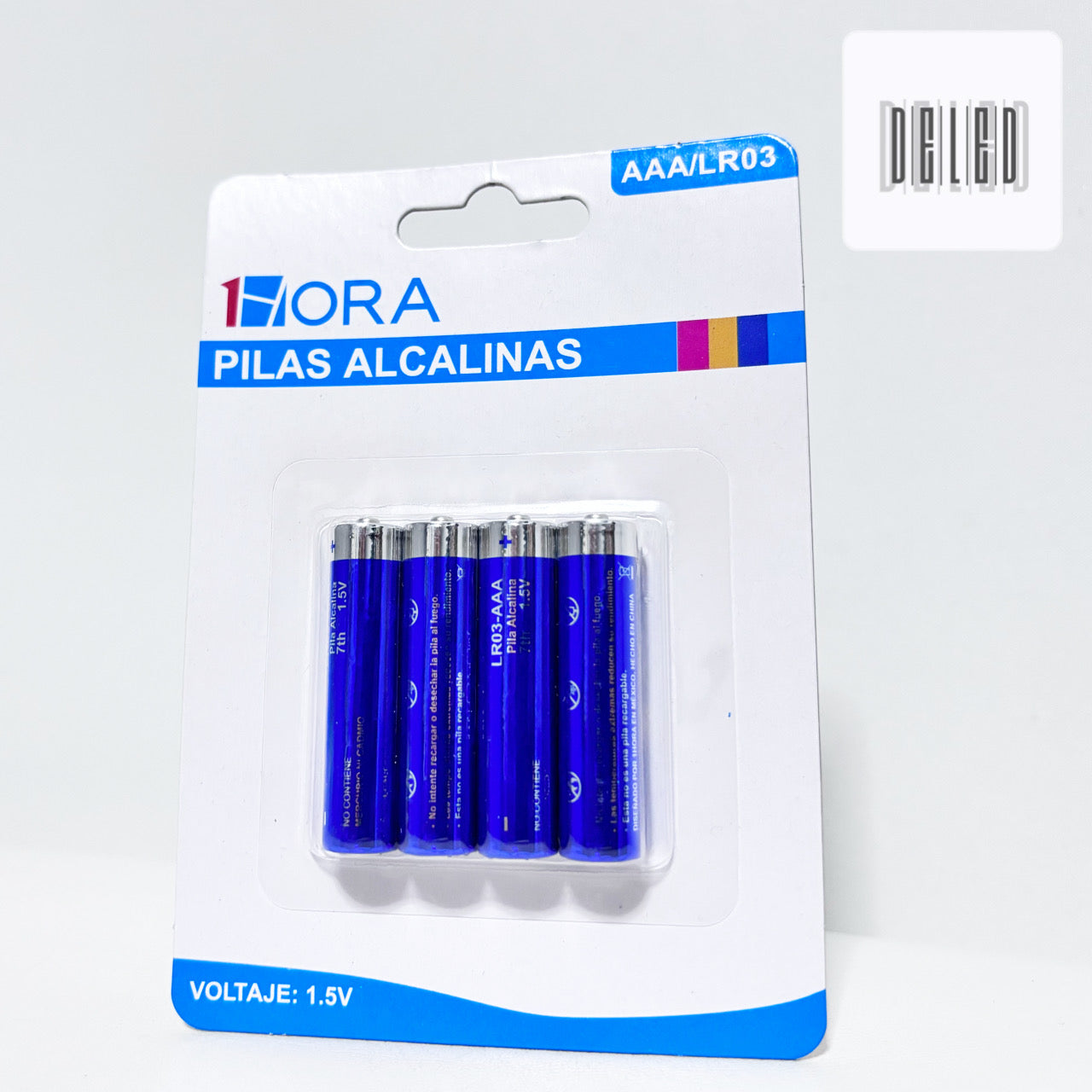 Baterías Alcalinas AAA / Pilas Alcalinas AAA Blister con 4 Piezas 1HORA AAA/LR03