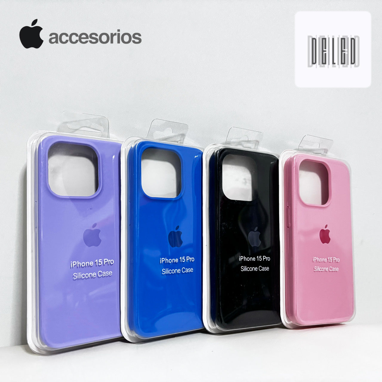 Funda de Silicón / Case de Silicón para iPhone 15 Pro Calidad Original APPLE