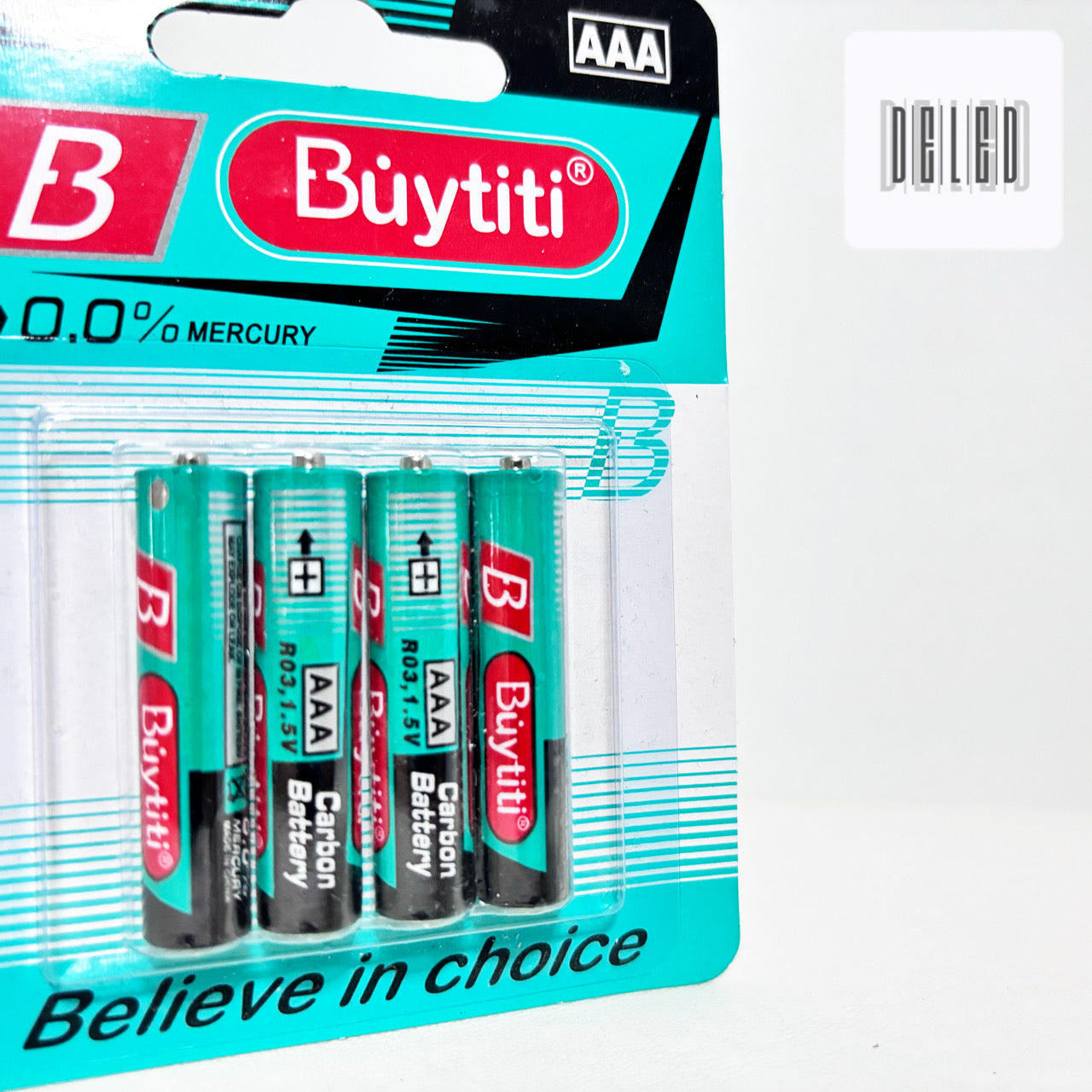 Baterías de Carbón AAA / Pilas de Carbón AAA Blister con 4 Piezas BUYTITI IDC-7AAA