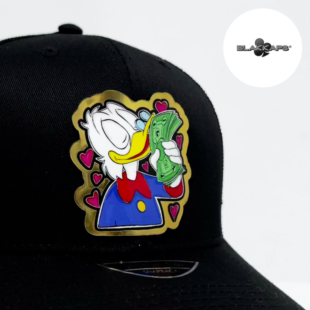 Gorra Negra RICO MCPATO Placa 3D BLAKKAPS®♣️