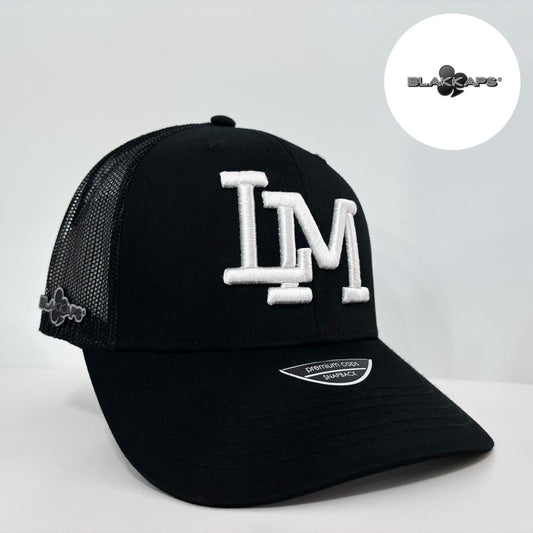 Gorra Negra LM CAÑEROS Bordada 3D BLAKKAPS®♣️