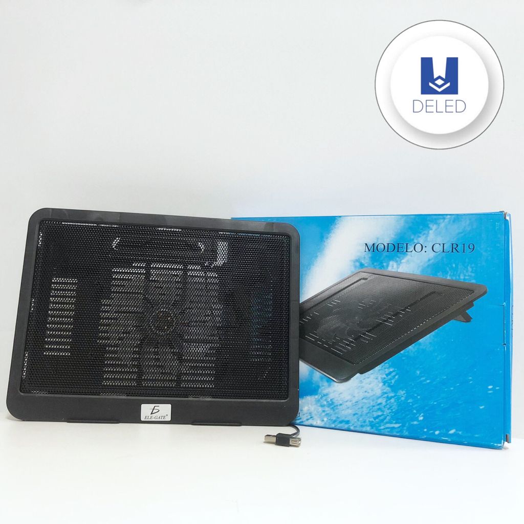 Ventilador / Enfriador para Laptop 10"-17" con USB Doble ELE-GATE CLR19