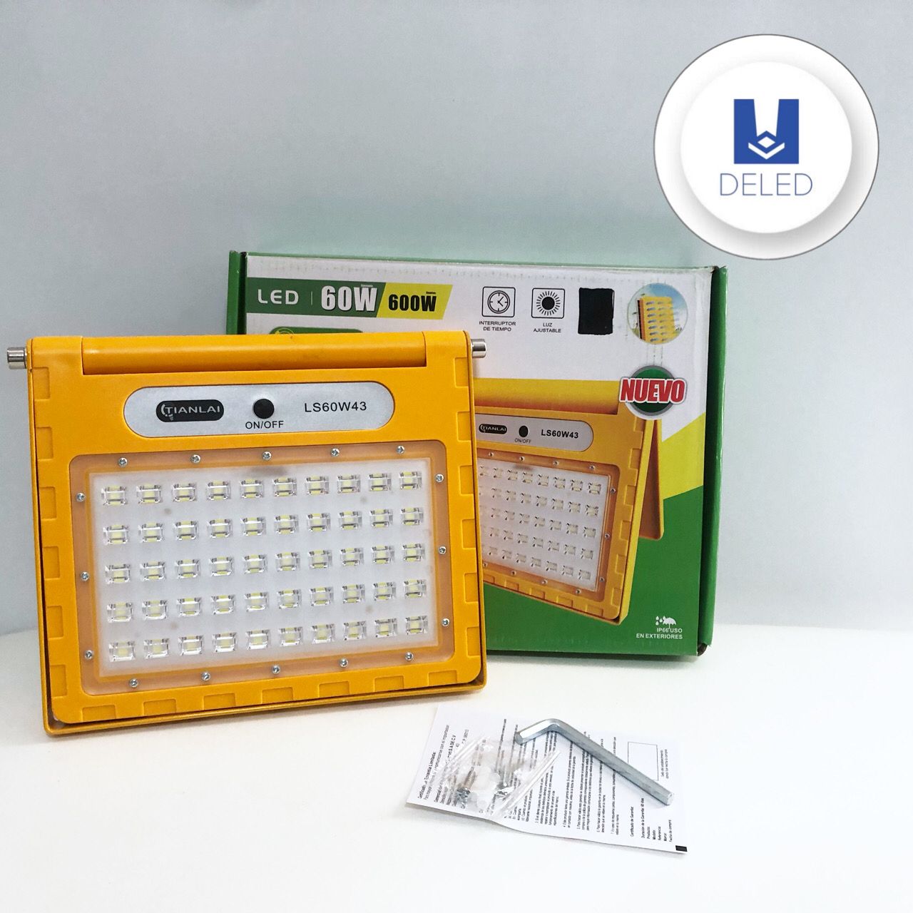 Lámpara LED / Luminaria LED Solar LEDS 60w Recargable TIANLAI LSW-48