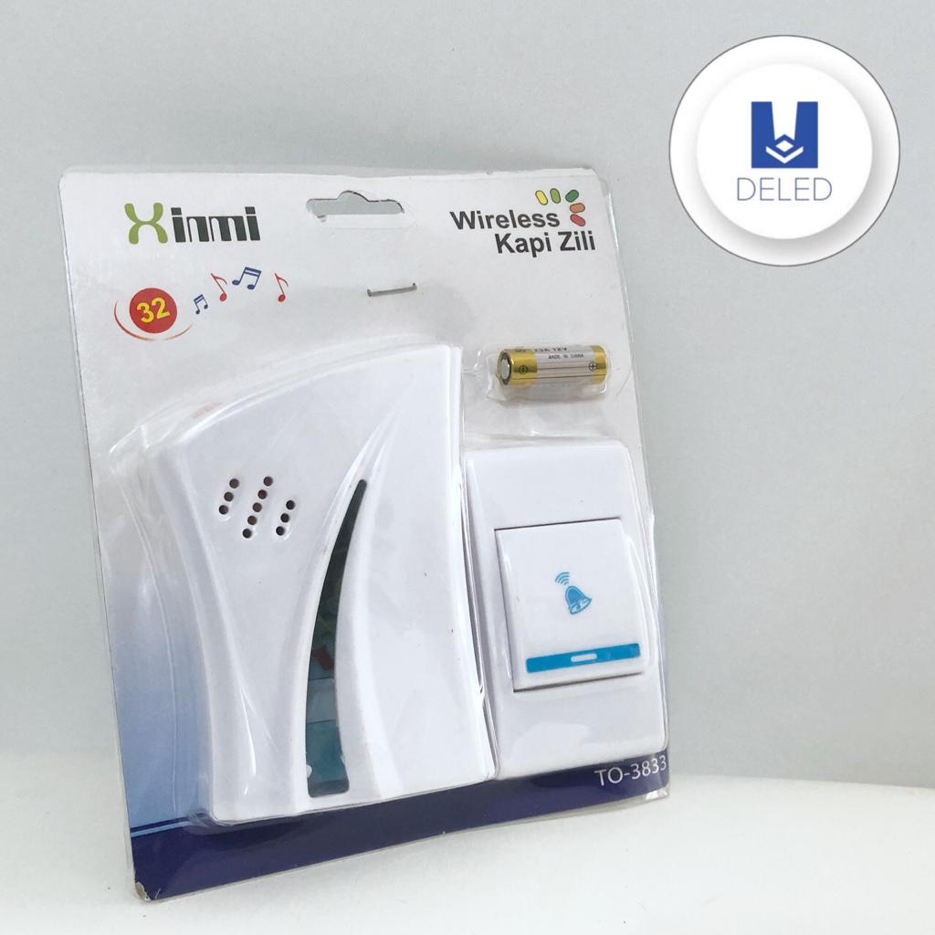 LIQUIDACION Timbre Inalámbrico Color Blanco/Azul XINMI TO-3833