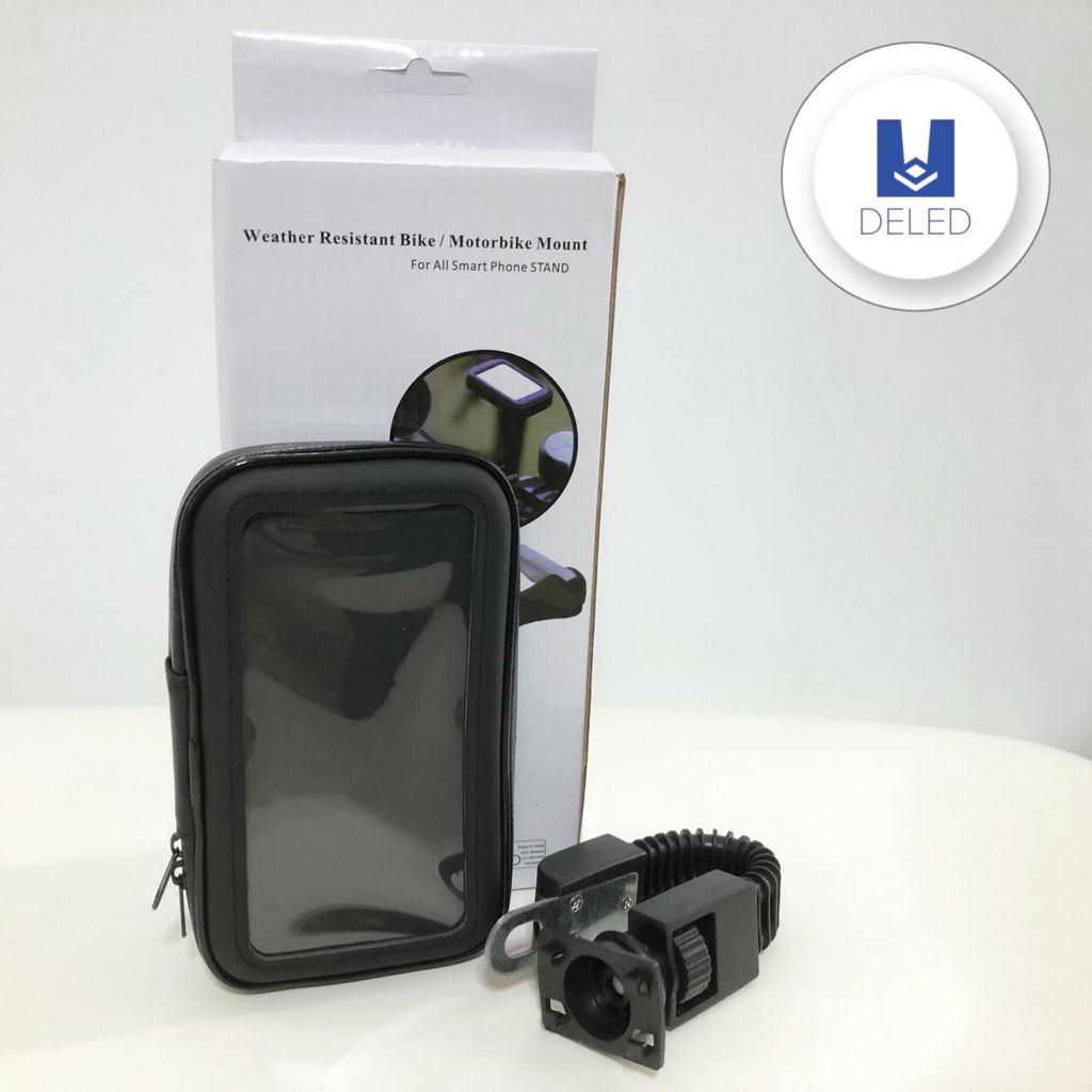 Soporte de Celular para Motocicleta / Bicicleta Impermeable Espejo WEATHER RESISTANT BIKE SOP-1036