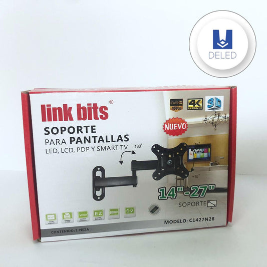 Soporte de Pantalla / Soporte de TV Brazo Articulado Ajustable 14-27 Pulgadas LINK BITS C1427N28