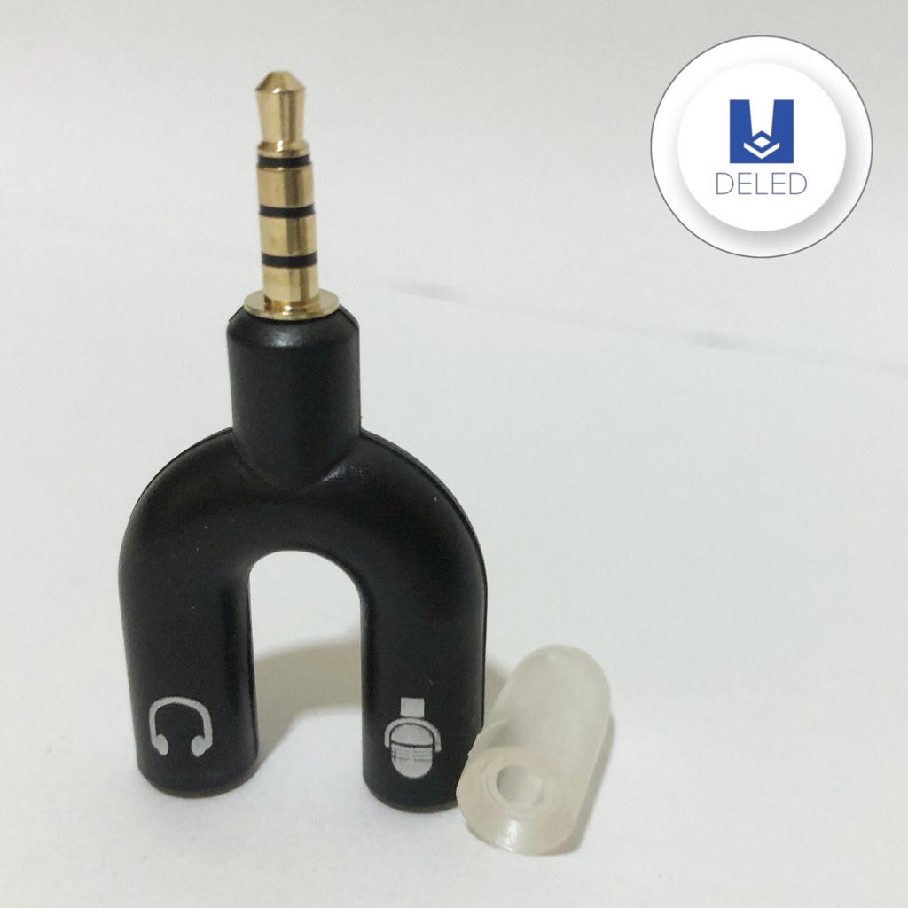 Adaptador para Audífonos Forma U con Entrada para Audio y Micrófono ELE-GATE ZJT.42