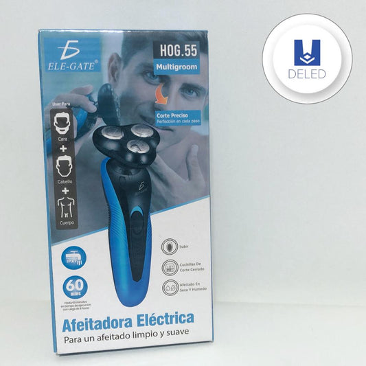 LIQUIDACION Afeitadora / Rasuradora Eléctrica Inalámbrica Recargable ELE-GATE HOG.55