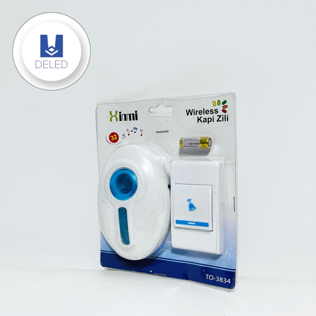 LIQUIDACION Timbre Inalámbrico Color Blanco/Azul XINMI TO-3834