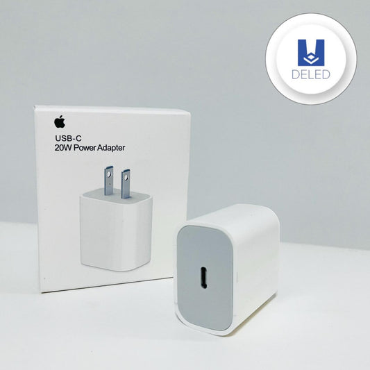 Cubo Cargador / Adaptador de Corriente TURBO Carga Rápida Entrada Tipo C 20w Calidad Original APPLE