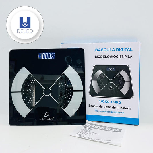 Báscula Digital / Pesa Digital Inteligente Alta Calidad ELE-GATE HOG.87.PILA