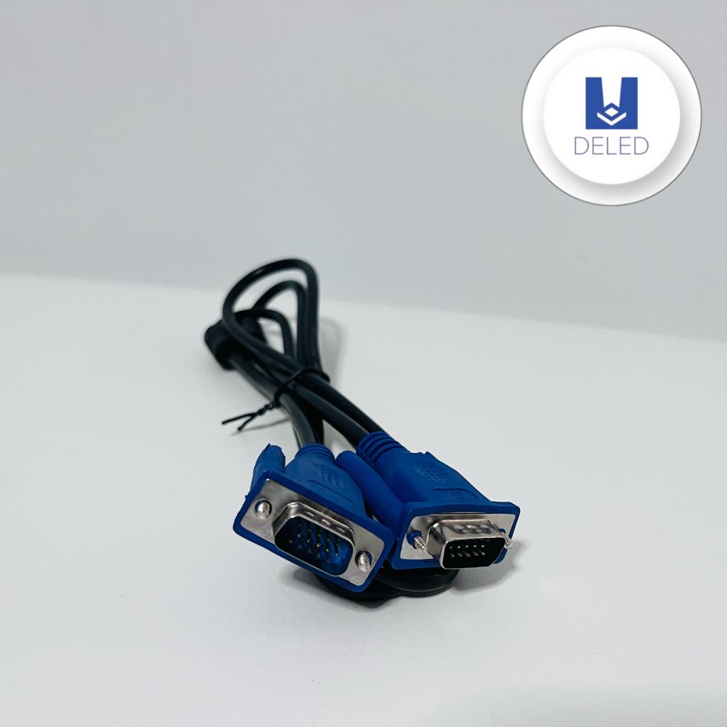 Cable de Video VGA Macho a VGA Macho 1.5 Metros DELED CVGA-15