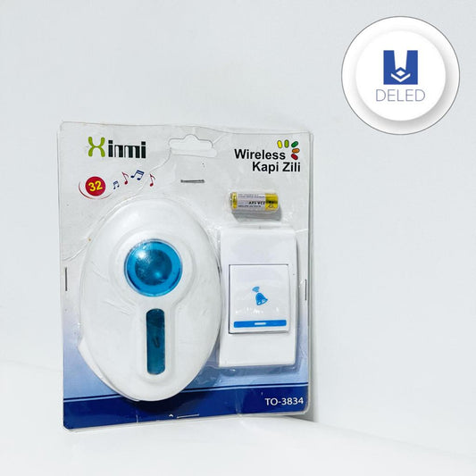 LIQUIDACION Timbre Inalámbrico Color Blanco/Azul XINMI TO-3834