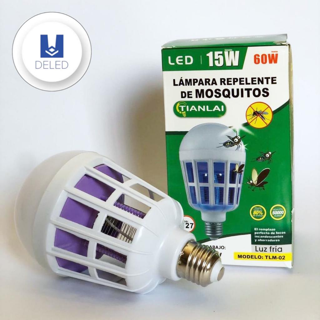 Foco LED Mata Mosquitos, Repelente de Insectos 15w TIANLAI TLM-02