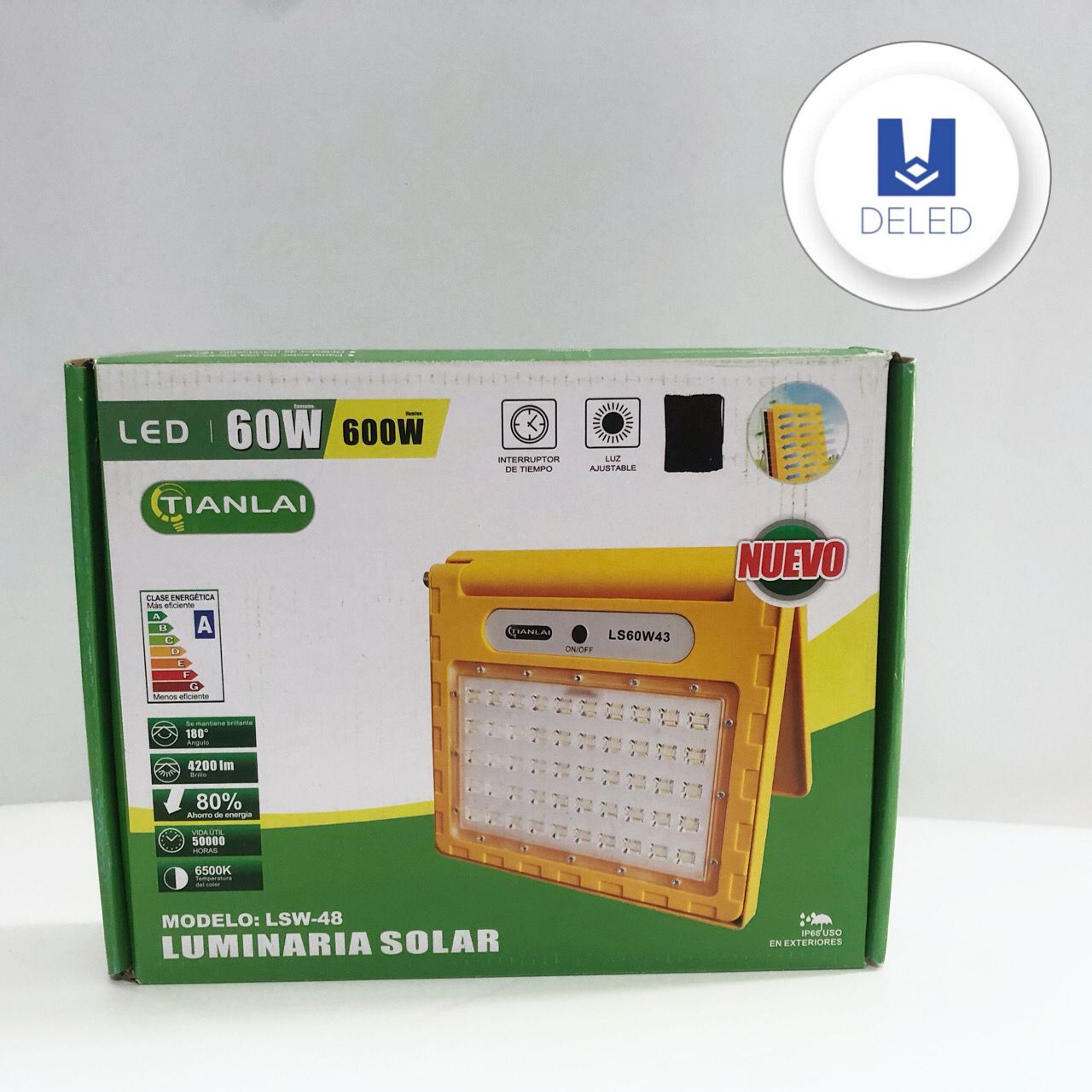 Lámpara LED / Luminaria LED Solar LEDS 60w Recargable TIANLAI LSW-48