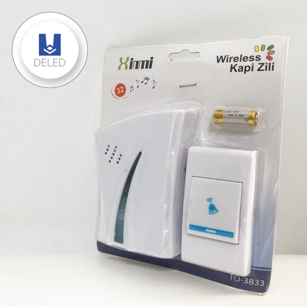 LIQUIDACION Timbre Inalámbrico Color Blanco/Azul XINMI TO-3833