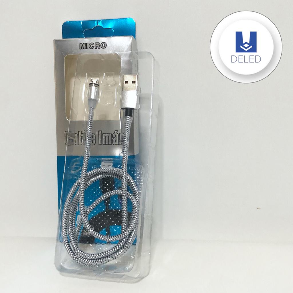 Cable Cargador USB Magnético 1 Metro 2.4A Entrada V8 Micro USB ELE-GATE WI.144.V8