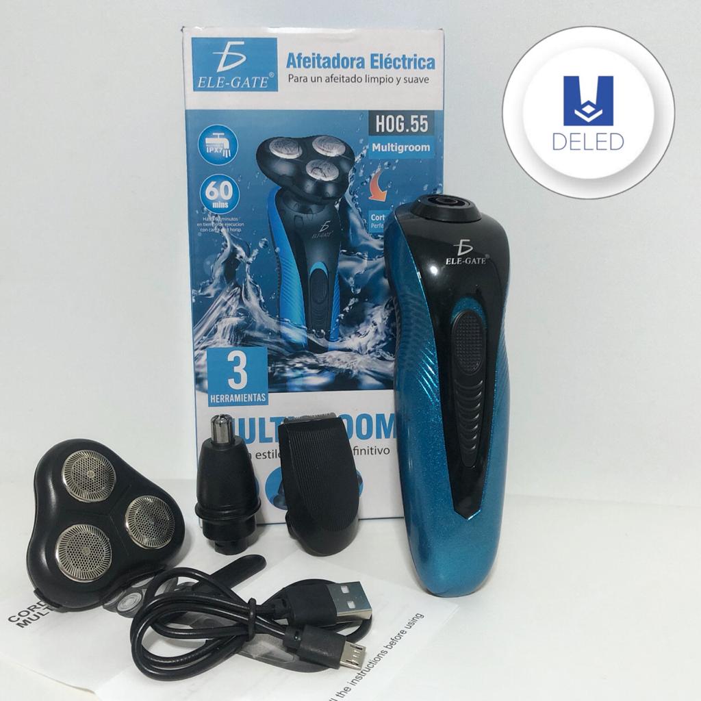 LIQUIDACION Afeitadora / Rasuradora Eléctrica Inalámbrica Recargable ELE-GATE HOG.55