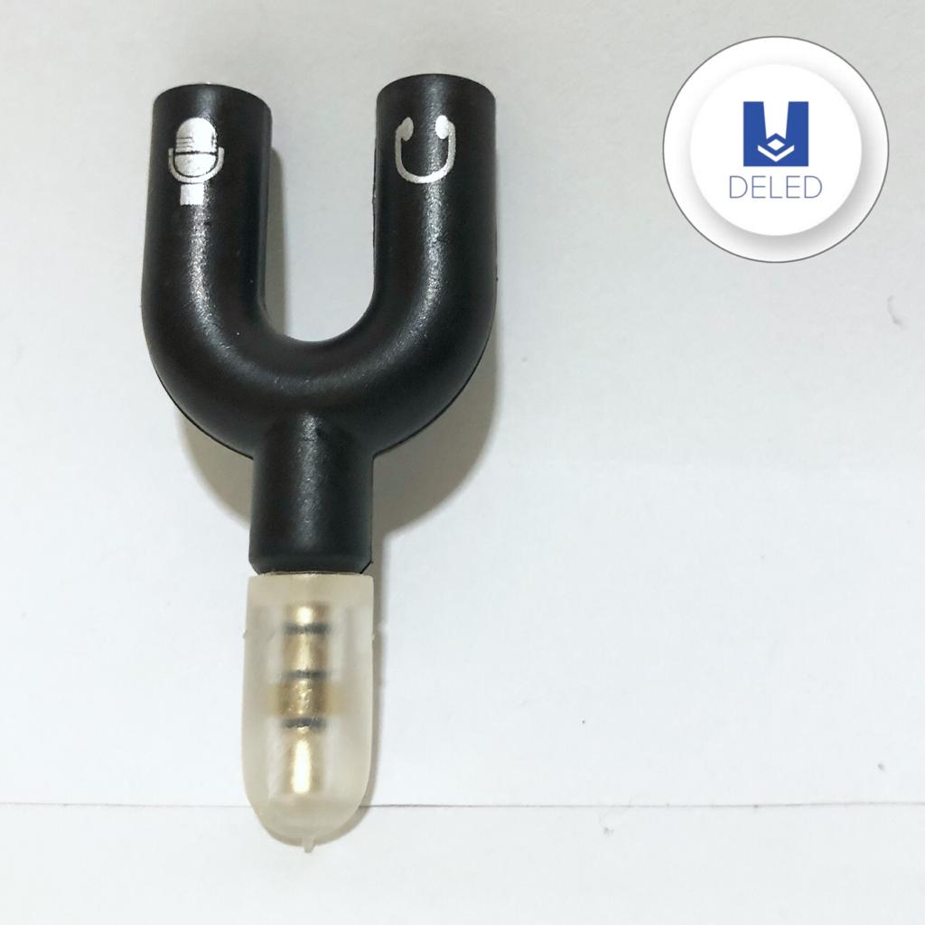 Adaptador para Audífonos Forma U con Entrada para Audio y Micrófono ELE-GATE ZJT.42