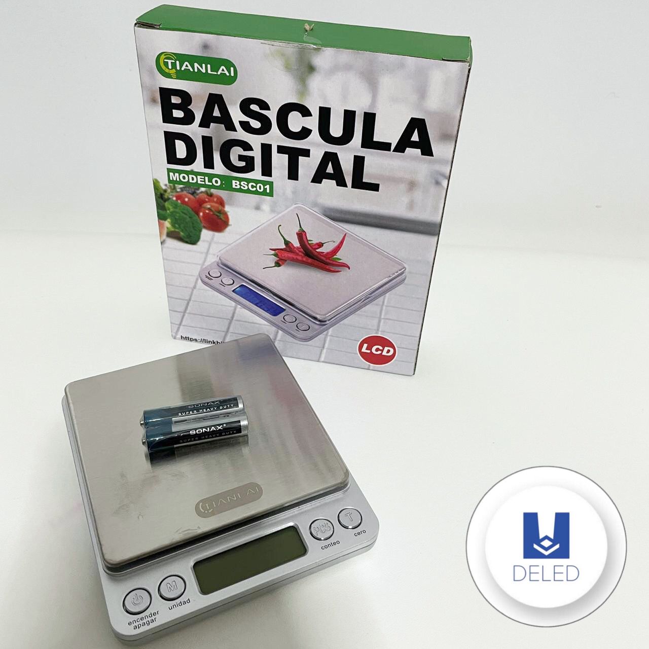 Báscula Mini Digital Gramera (Desde .1g hasta 2Kg) TIANLAI BSC01