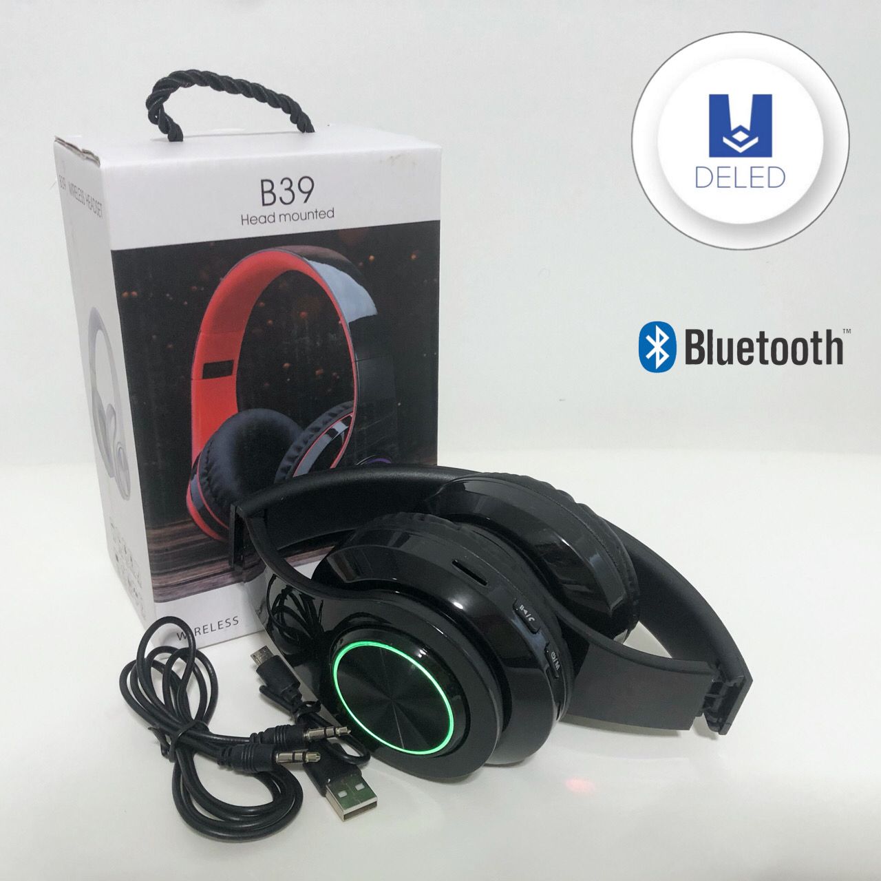 Audífonos Diadema Bluetooth Inalámbricos Recargables Plegables B39 GD-04994