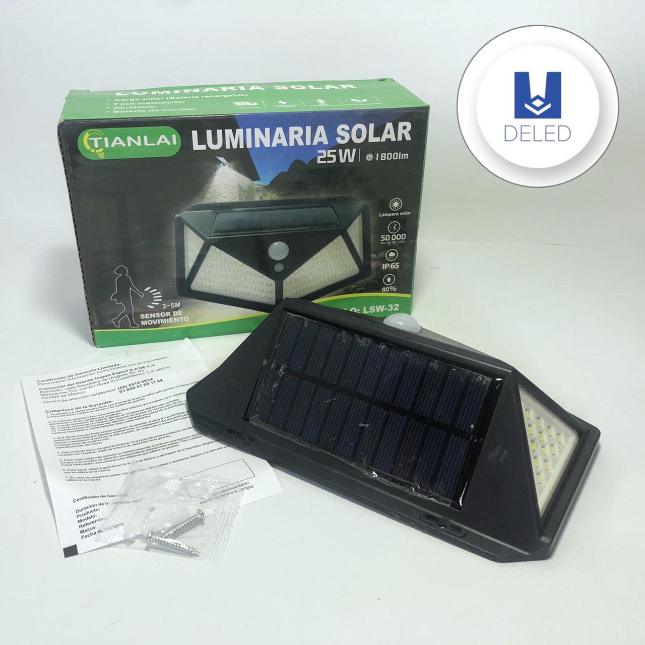 Lámpara LED / Luminaria LED Solar 114 LEDS 25w Recargable TIANLAI LSW-32