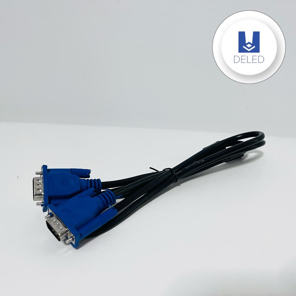Cable de Video VGA Macho a VGA Macho 1.5 Metros DELED CVGA-15