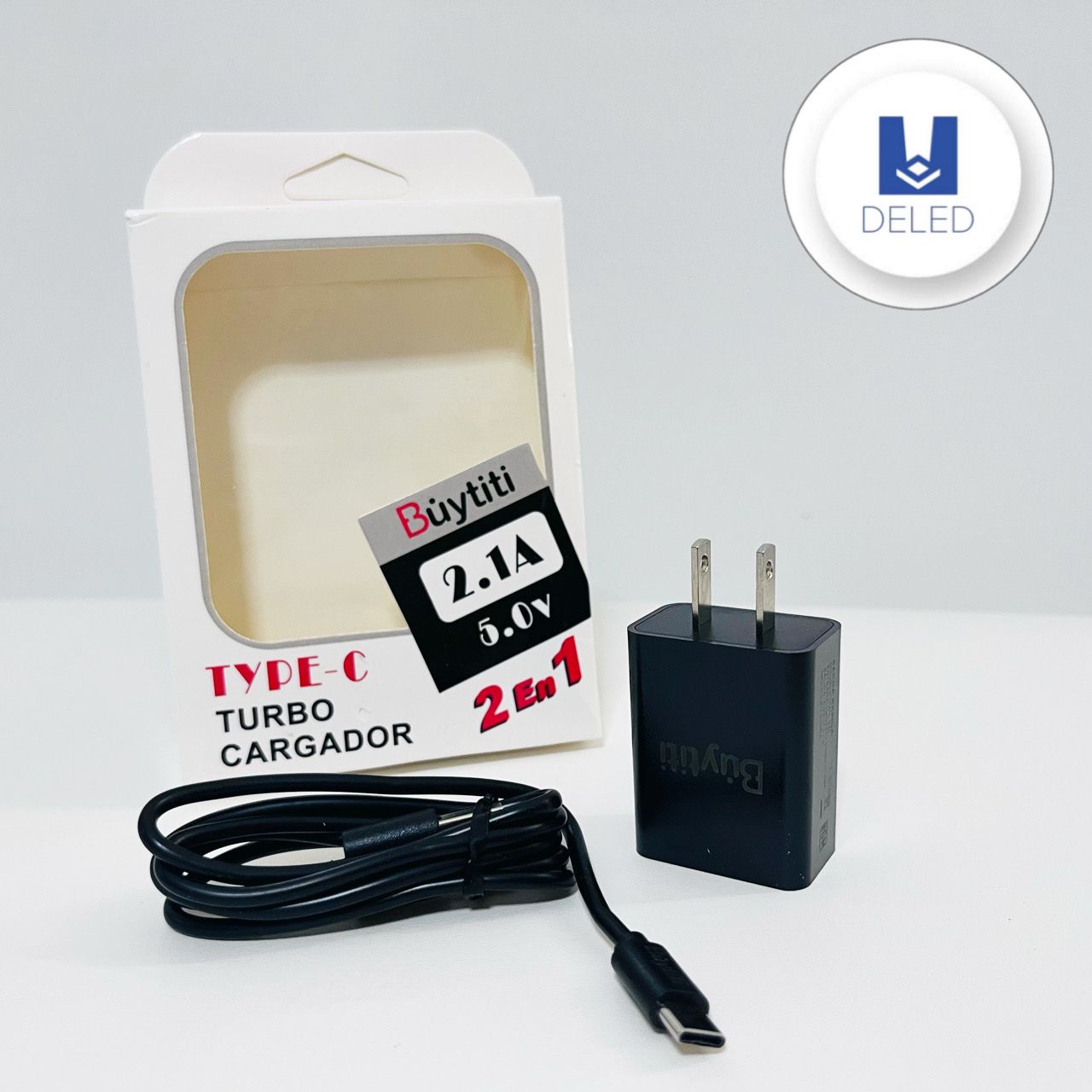 Cargador Completo con Cable USB Tipo C 2.1A BUYTITI CAR-030