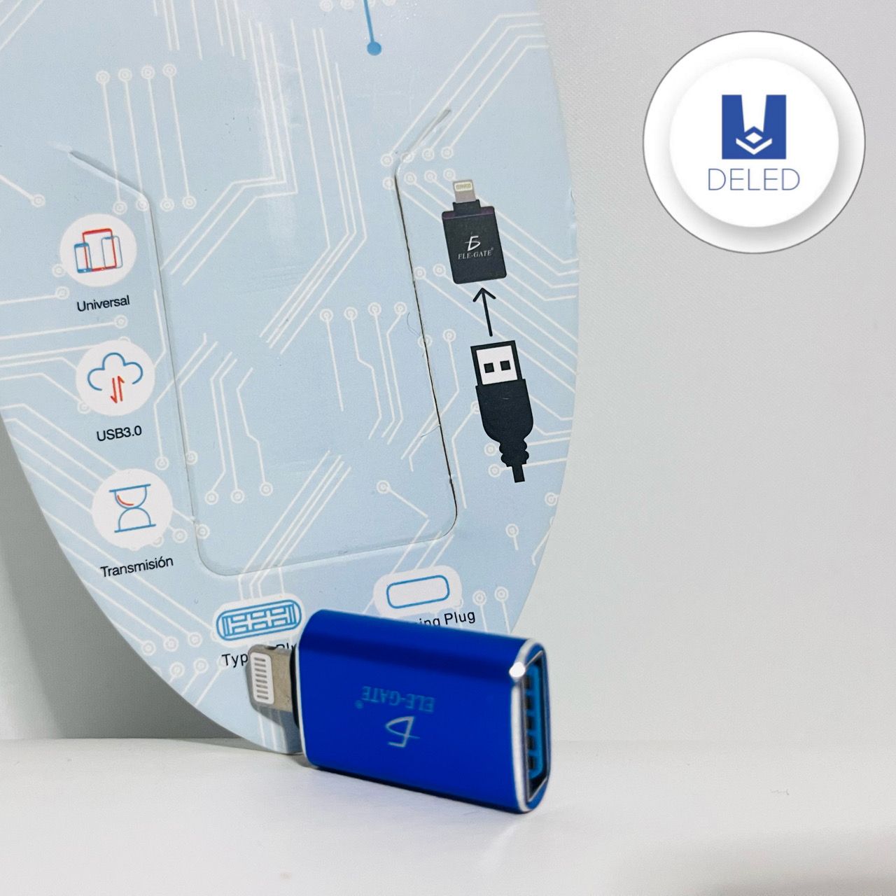 Adaptador USB-Lightning para iPhone ELE-GATE USB.LIGHTNING