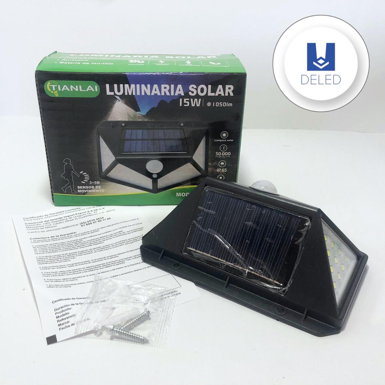 Lámpara LED / Luminaria LED Solar 100 LEDS 15w Recargable TIANLAI LSW-31